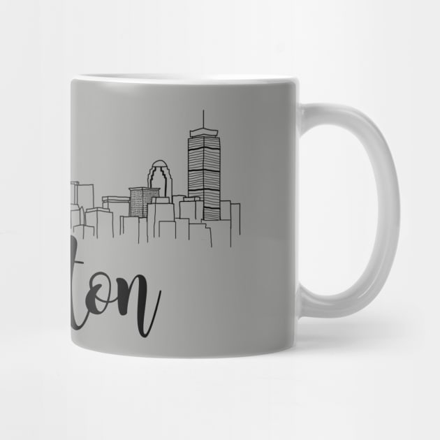 Boston Skyline 4 by doodlesbydani